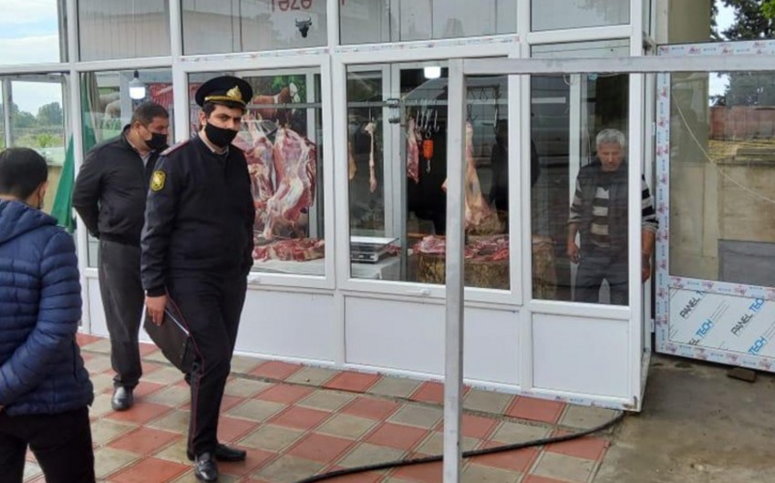 Göyçayda qanunsuz fəaliyyət göstərən heyvan kəsimi məntəqələrində reyd keçirilib