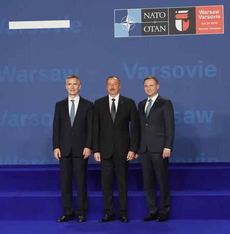 Prezident İlham Əliyev Varşavada NATO-nun Sammitinin açılış mərasimində iştirak edib