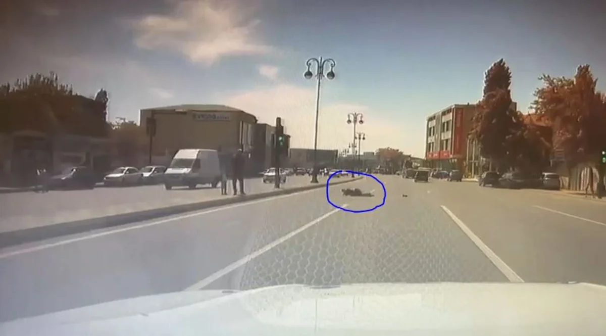 Bakıda polis maşını qadını vurub? - DYP-dən AÇIQLAMA - VİDEO