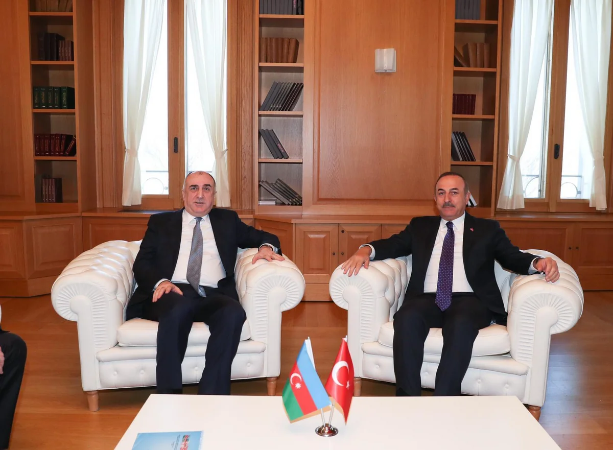Elmar Məmmədyarov Mövlud Çavuşoğlu ilə görüşüb