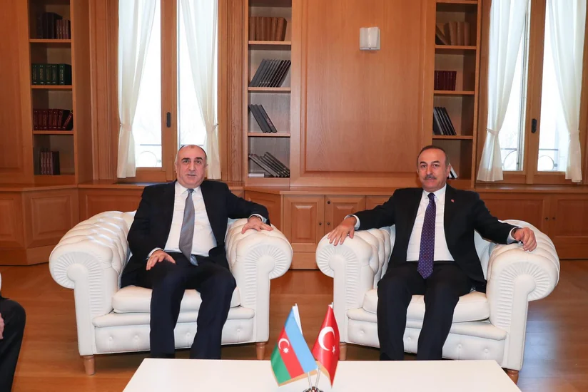 Elmar Məmmədyarov Mövlud Çavuşoğlu ilə görüşüb