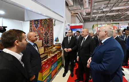 Azərbaycan və Belarus prezidentləri “Caspian Agro” və  “InterFood Azerbaijan” sərgiləri ilə tanış olublar - YENİLƏNİB