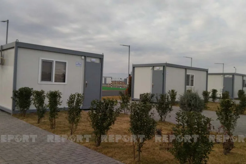 Ağdamda minaaxtaranlar üçün yeni mobil düşərgə salınıb