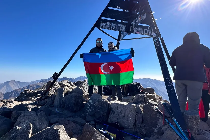 Azerbaijani conquers Morocco’s highest peak