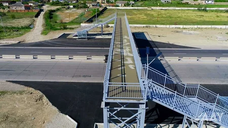 Bakıdan Rusiya sərhədinə gedən magistral yolda piyada keçidi inşa edilib