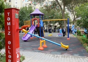 Bakıda abadlaşdırılan növbəti həyətlər sakinlərin istifadəsinə verilib