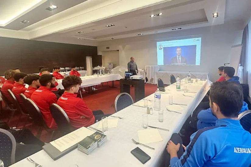 Lüksemburqda Azərbaycan millisinin üzvlərinə danışılmış oyunlarla bağlı seminar keçirilib