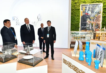 Prezident İlham Əliyev SPECA ölkələrinin sərgisinin açılışında iştirak edib - YENİLƏNİB