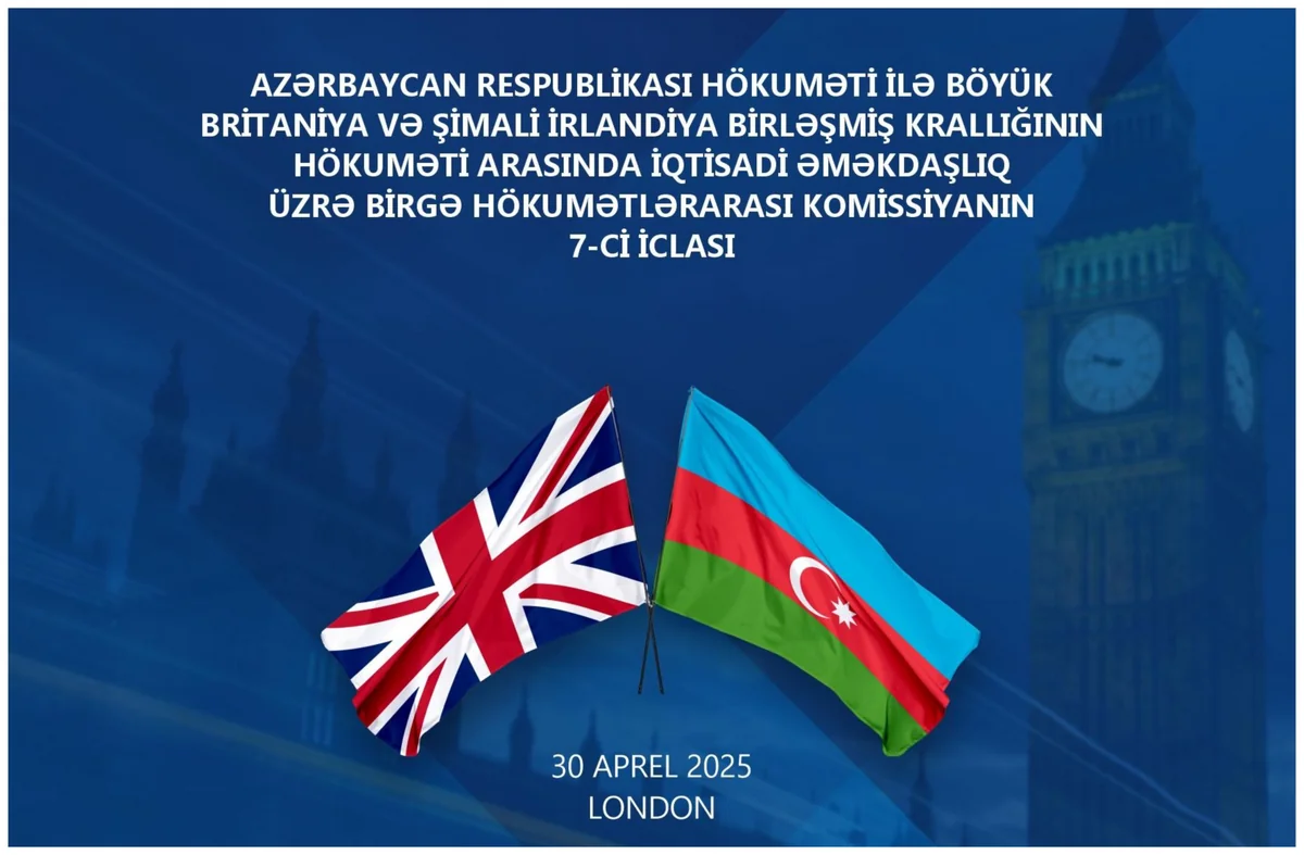 Azerbaijan–UK Intergovernmental Commission to convene in London tomorrow
