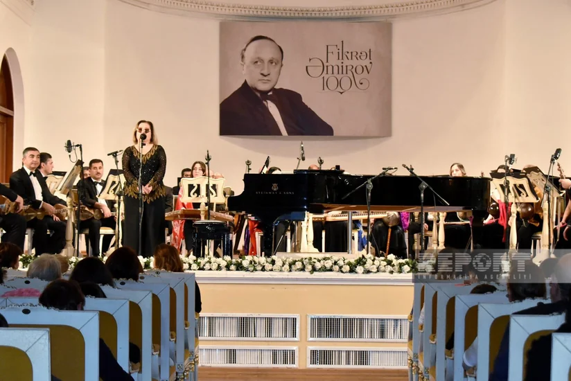 Filarmoniyada Fikrət Əmirovun 100 illik yubileyi ilə bağlı konsert proqramı keçirilib