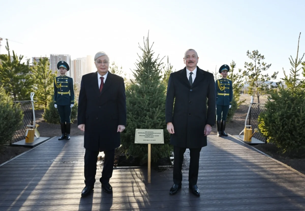 Astanada Heydər Əliyev küçəsinin açılışı olub - YENİLƏNİB