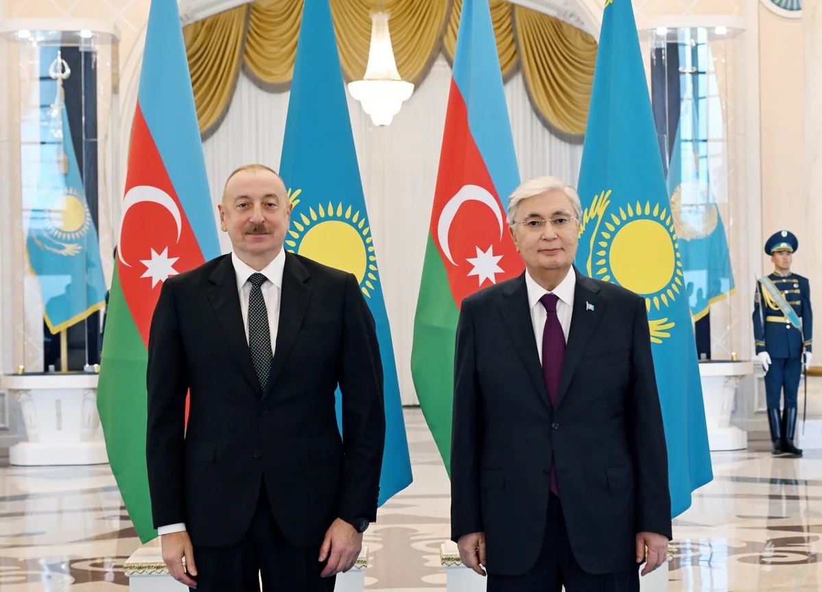 Astanada Azərbaycan və Qazaxıstan prezidentlərinin görüşü keçirilib - YENİLƏNİB-2