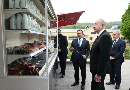 “Qoç Ət” Kəndli Fermer Təsərrüfatı MMC-nin Xocalının Xanabad kəndindəki heyvandarlıq kompleksinin açılışı olub - YENİLƏNİB