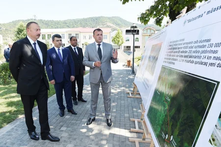 President Ilham Aliyev inaugurates ABAD Center in Balakan