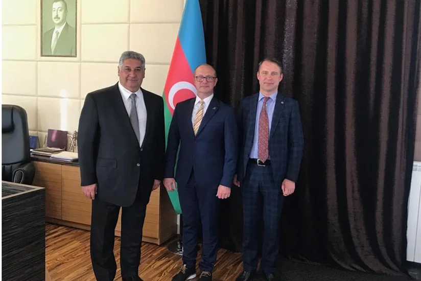 Azad Rəhimov Litvanın Druskininkay şəhərinin merini qəbul edib