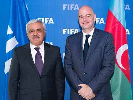 AFFA və FİFA prezidentləri görüşüb - FOTO