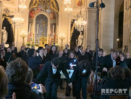 Parisdə azərbaycanlı dirijor Əyyub Quliyevin rəhbərliyi ilə konsert keçirilib - FOTO
