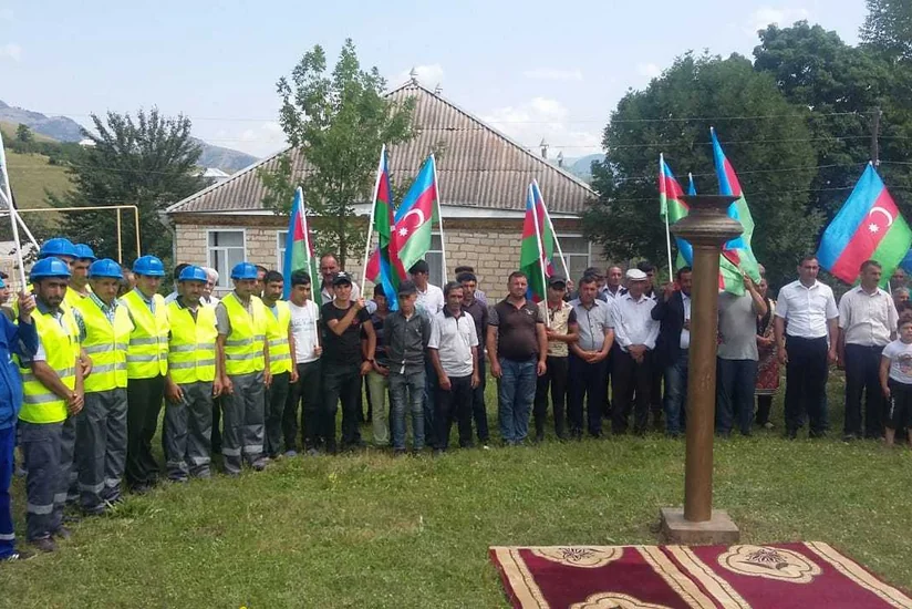 Gədəbəyin daha üç yaşayış məntəqəsinə təbii qaz verilib