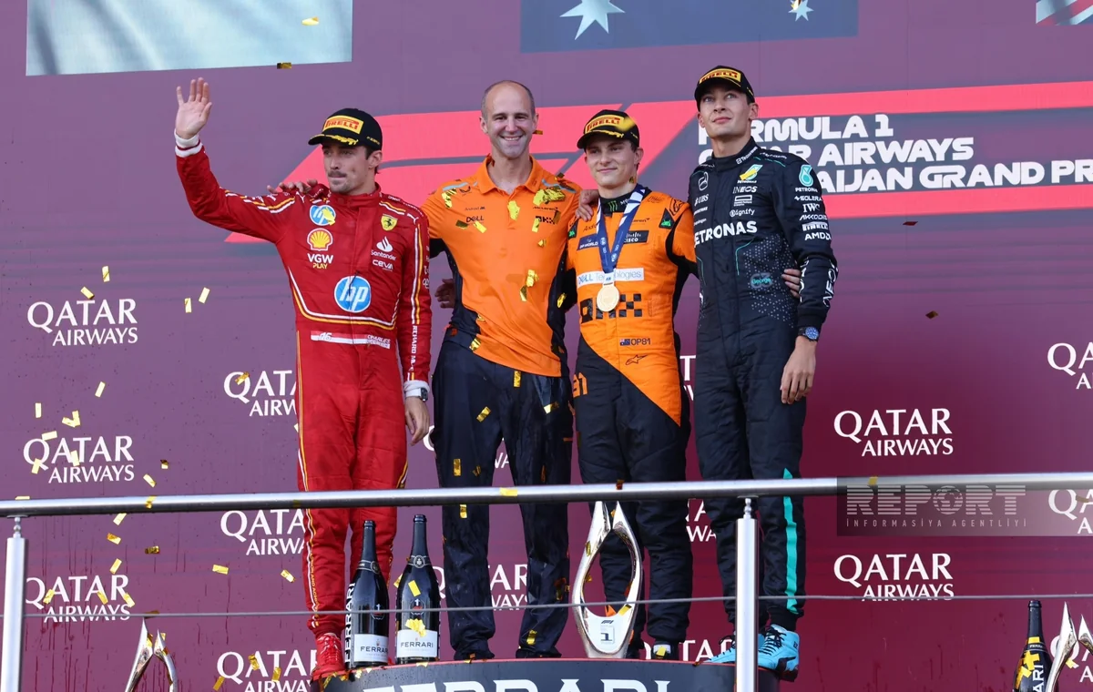 Formula 1: Azərbaycan Qran-prisinin qalibi mükafatlandırılıb