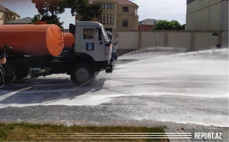 Bakıda növbəti gücləndirilmiş dezinfeksiya işləri aparılır