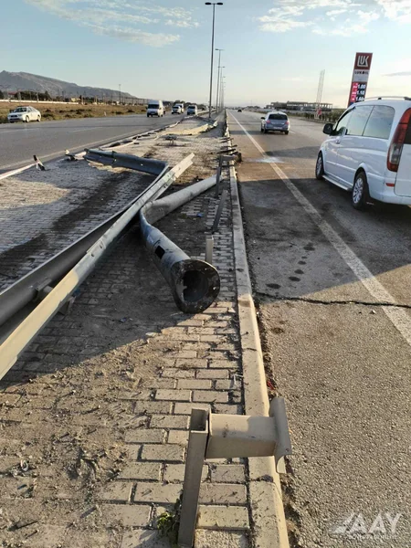 AAYDA: Eyni vaxtda və eyni ərazidə baş verən qəzalar yol təsərrüfatına ziyan vurub