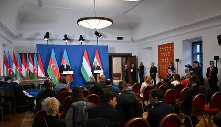President Ilham Aliyev, Prime Minister of Hungary Viktor Orban make press statements