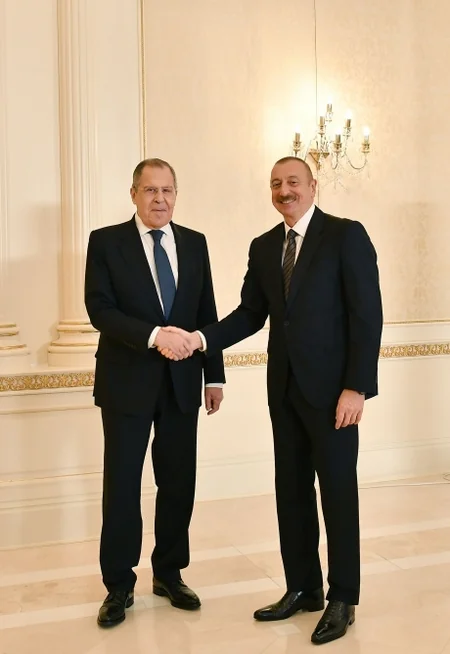 Президент Ильхам Алиев принял министра иностранных дел России