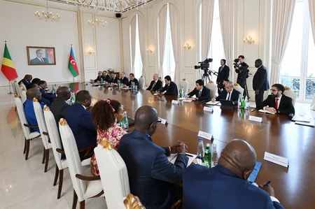 Azerbaijani and Congolese presidents hold expanded meeting - UPDATED