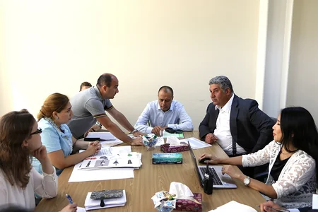 Azad Rəhimov Şahmat Olimpiadasının keçiriləcəyi Bakı Kristal Zalında olub