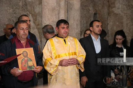 Dini icmaların nümayəndələri Xudavəng monastırında dini ayinlər həyata keçiriblər