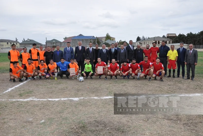 Biləsuvarda 18 Oktyabr - Müstəqilliyin Bərpası Gününə həsr edilən futbol yarışına yekun vurulub