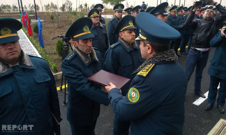 ​Эльчин Гулиев принял участие на открытии жилого комплекса ГПС в Лянкяране - ФОТО