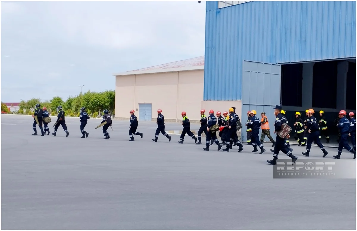 Naxçıvan Mülki müdafiə alayında təlim keçirilib