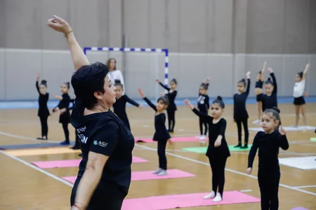 Naxçıvanda gimnastlar üçün ustad dərsi keçirilib