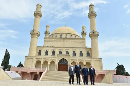 President Ilham Aliyev visited Rahima Khanim Mosque-Shrine in Nardaran