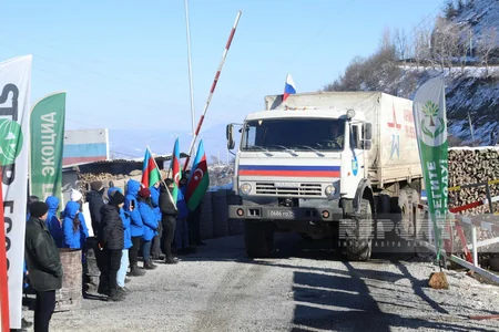 Xankəndi-Laçın yolunda sülhməramlıların 49 avtomobili maneəsiz keçib - YENİLƏNİB-12