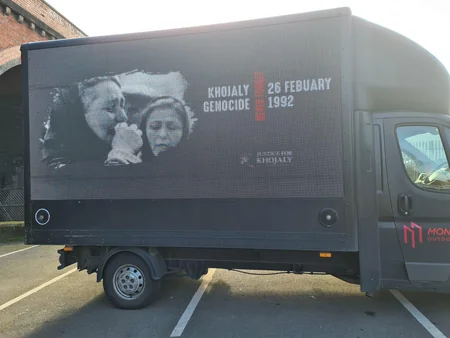 Britaniyada Xocalı faciəsi ilə bağlı aksiya təşkil edilib