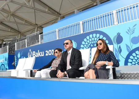 Prezident İlham Əliyev və xanımı Avropa Oyunları Parkının açılışında iştirak ediblər