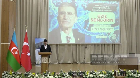 Naxçıvan Universitetində Nobel mükafatçısı Əziz Səncərlə onlayn görüş keçirilib