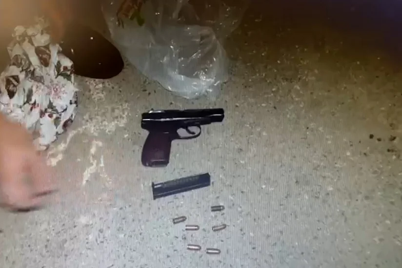 Bakıda avtomobilində qanunsuz olaraq “Makarov” gəzdirən şəxs saxlanılıb
