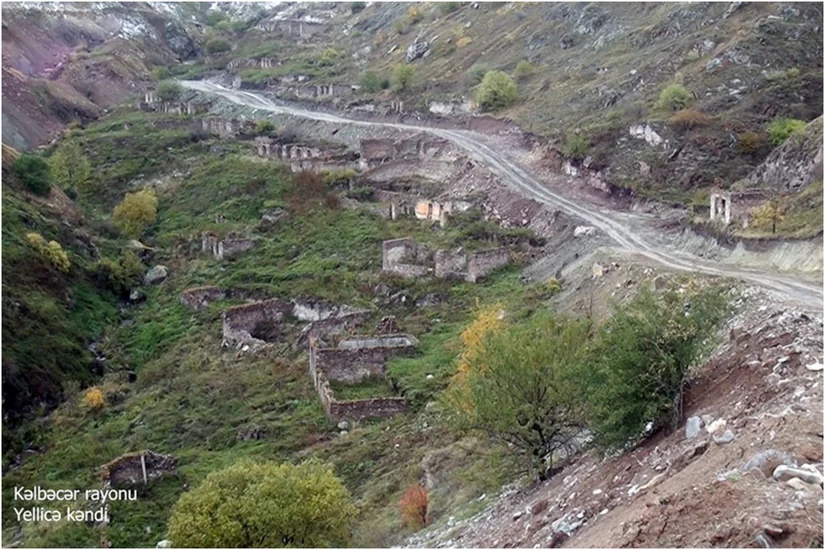 Видеокадры из села Йеллиджа Кяльбаджарского района