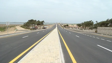 Qala-Pirallahı avtomobil yolunun 1 km-lik hissəsi yenidən qurulub
