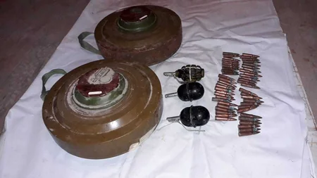 Daşkəsəndə Təhsil şöbəsinin keçmiş binasının zirzəmisində müxtəlif növ silah-sursat tapılıb
