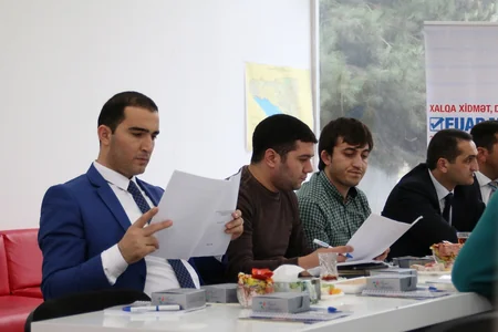 ​Parlament jurnalistləri Fuad Muradovun seçki qərargahında olub - FOTO