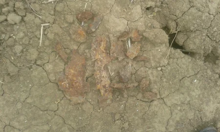 Ağcabədidə Qrad raketi və top mərmisinin qalıqları aşkarlanıb