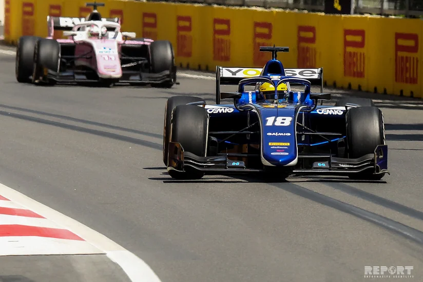 Formula-2 first race starts in Baku