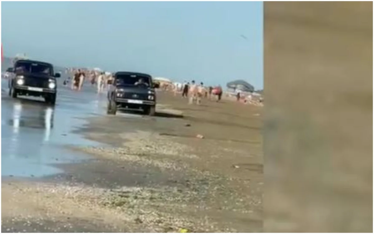 Novxanı çimərliyində insanların istirahətini pozan sürücülər saxlanıldı - VİDEO