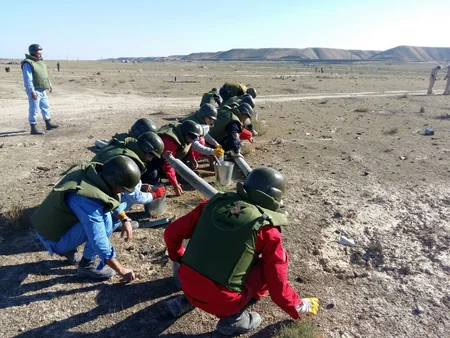 Xızıda 207 ədəd partlamamış hərbi sursat aşkar edilib