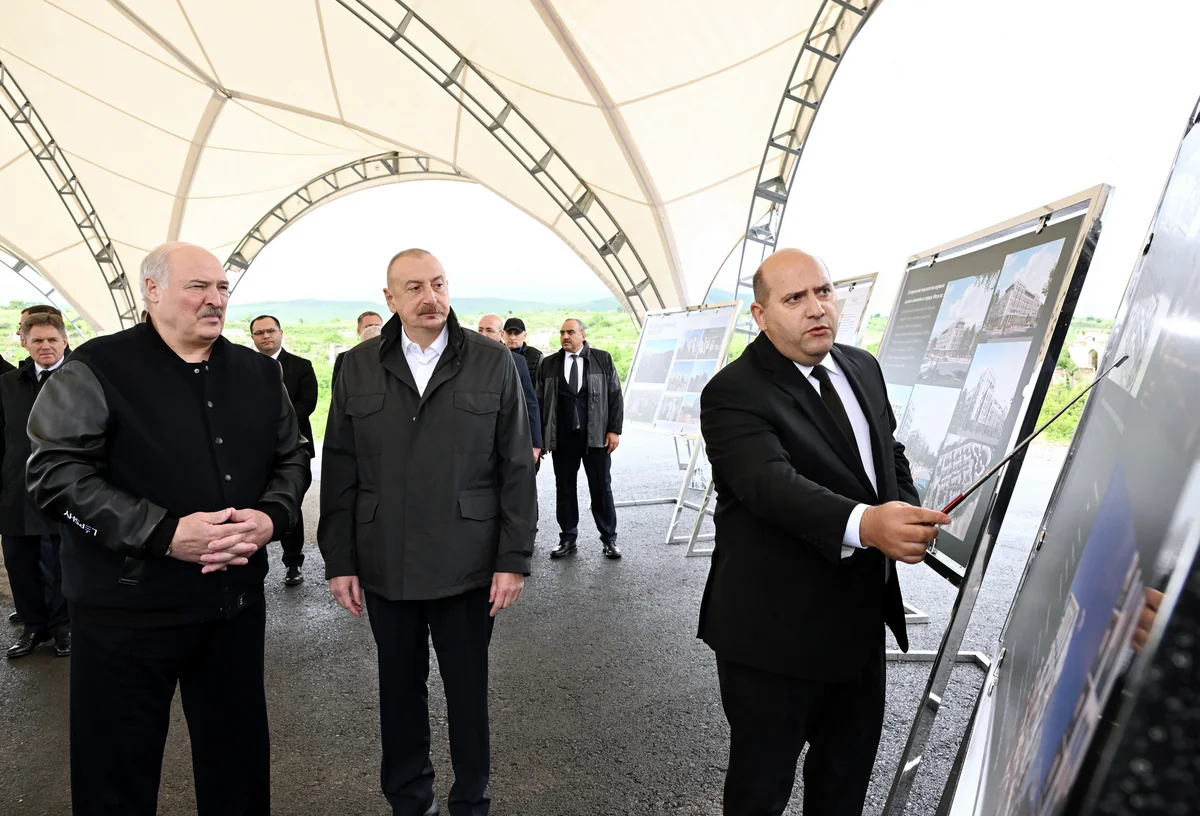 Президенты Азербайджана и Беларуси ознакомились с Генпланом города Физули