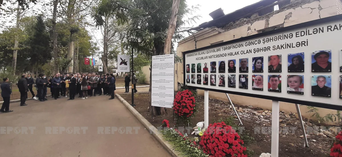 QHT nümayəndələri Gəncə terrorunda həlak olanların xatirəsini yad ediblər